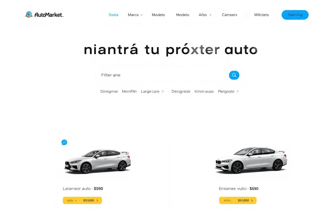 Template AUTOMARKET — Automóviles