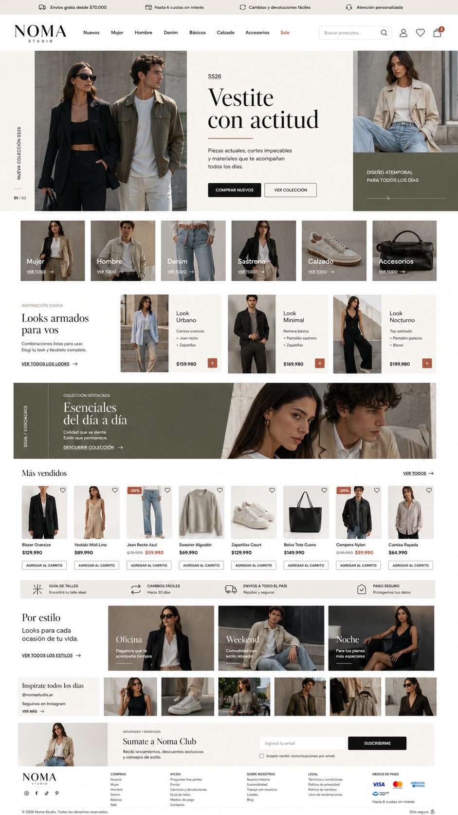 Template NOMA STUDIO — Indumentaria